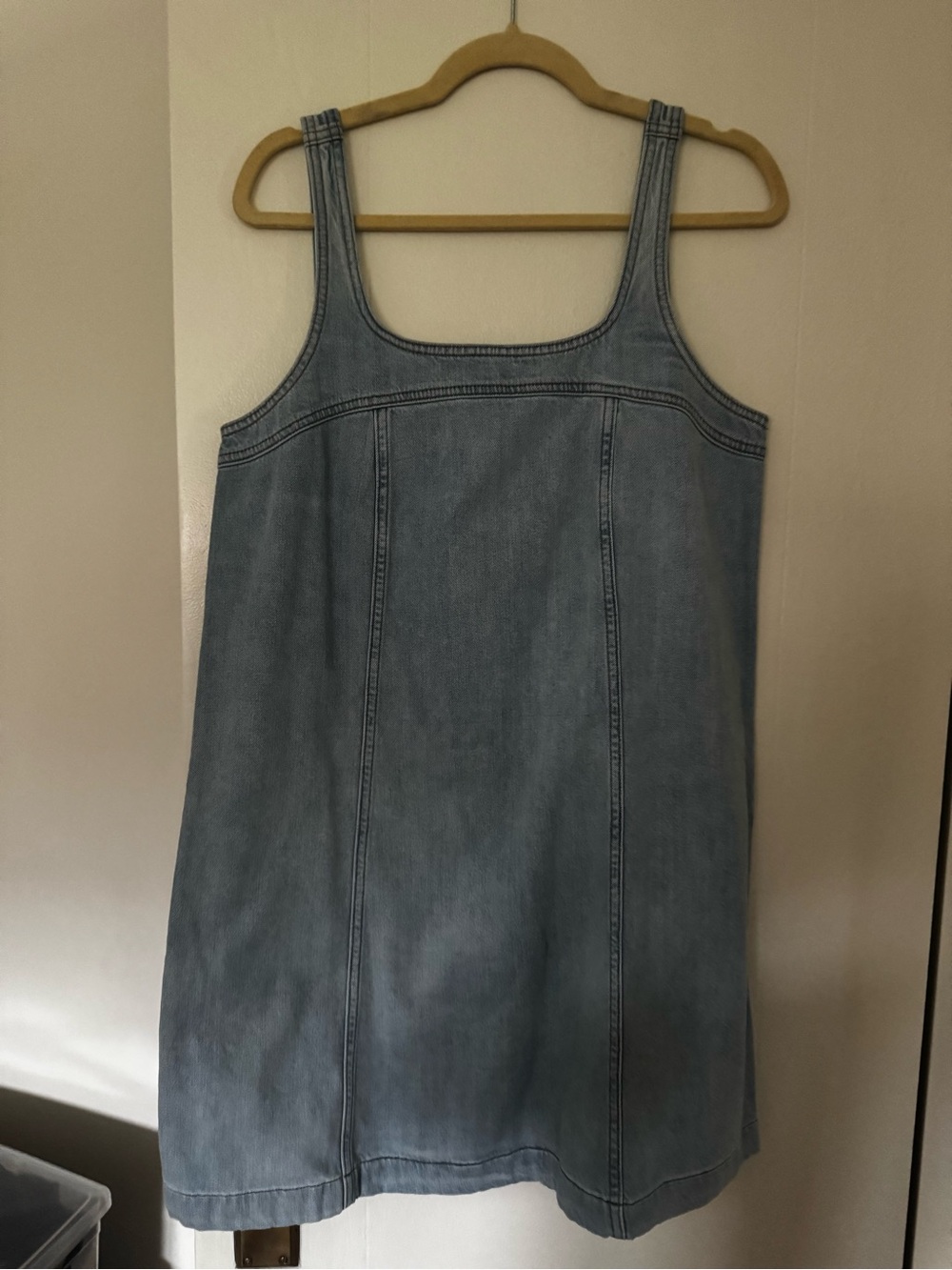 Madewell Light Blue Denim Tank Mini Dress